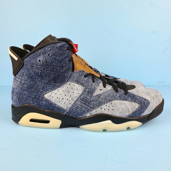 Air Jordan 6 VI Retro 2019 Washed Denim CT5340-401 Mens Size 13 - Picture 3 of 10